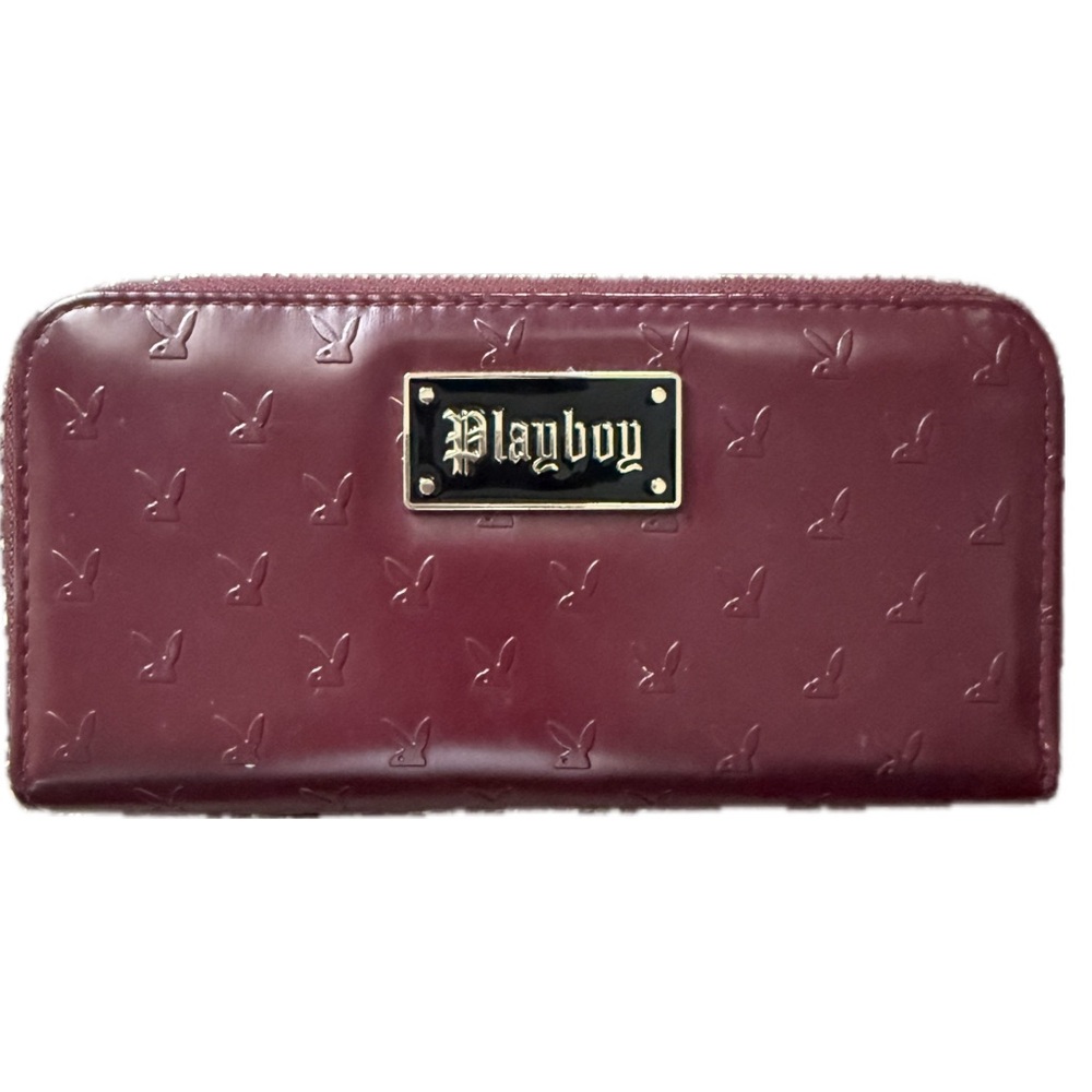 Playboy Maroon Embossed Wallet